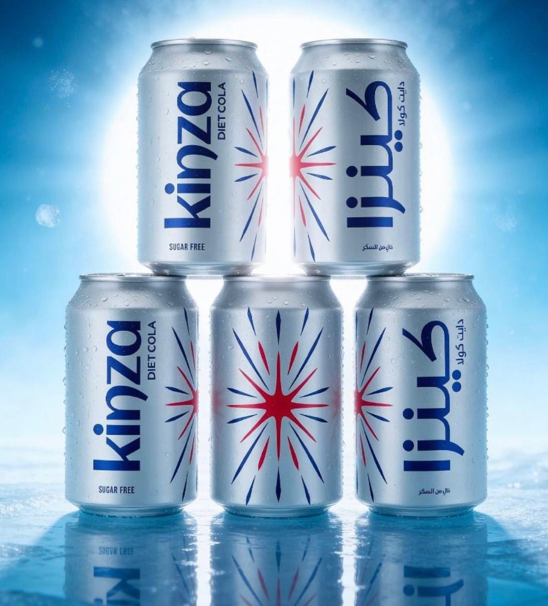 Kinza Cola Diet 24x300ml + Carton 200x20 FREE