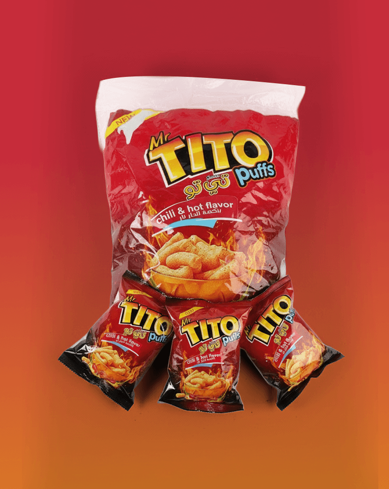 3 Tito Chili Hot Flv 20X18G