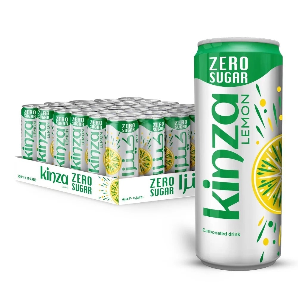 Kinza Lemon Zero 30x250ml + Carton 200x20 FREE